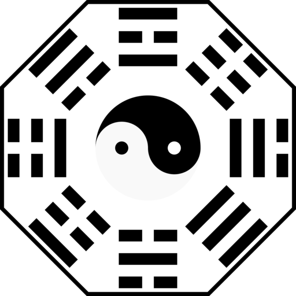 siatka bauga yin i yang feng shui
