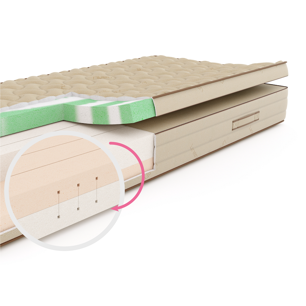 Materac Piankowy Termoelastyczny Natura Plus SleepMed 140x200 - outlet - obrazek 4
