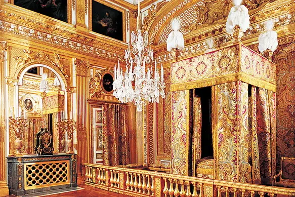łóżko barokowe Ludwik XIV
