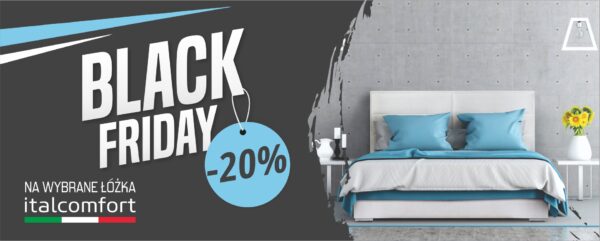 Black Friday 2022 łóżka Italcomfort
