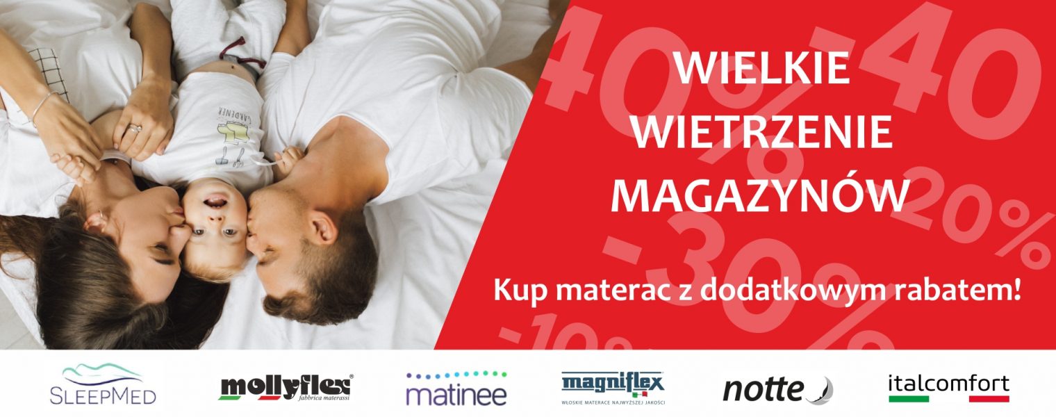 okazja promocja materace z dodatkowym rabatem hilding italcomort   mollyflex magniflex royalcoil sleepmed